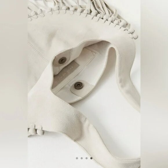 NWT Free People Riley Suede Fringe Bag Boho Bohemian Western Fringe Suede - Picture 3 of 5